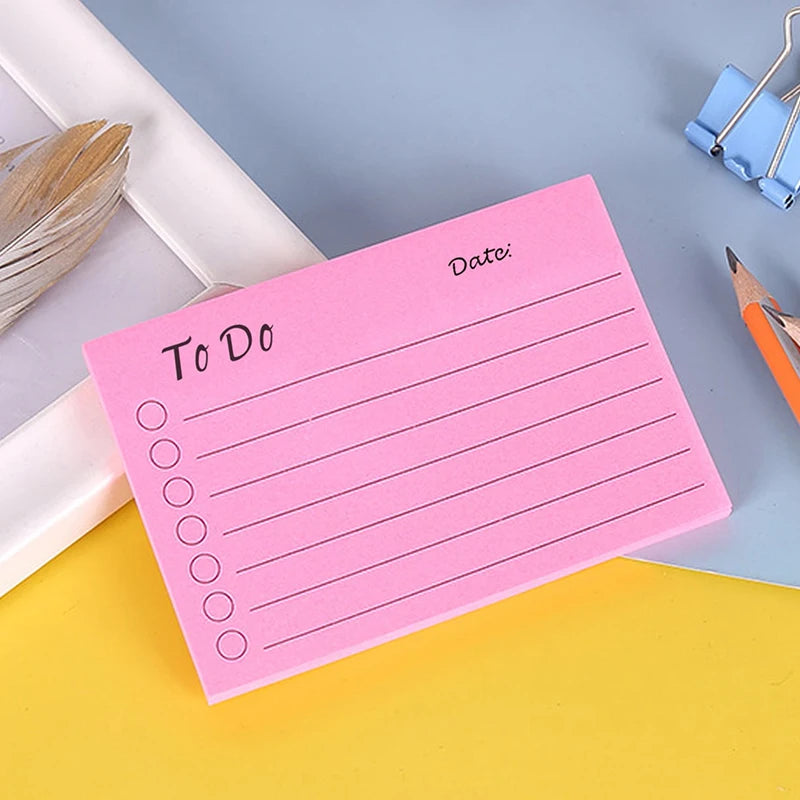 50 sheets Memo Pads Kawaii Solid To Do List Tearable Message Notes Daily Planner Sticky Notes Korean Stationery Writing Pads