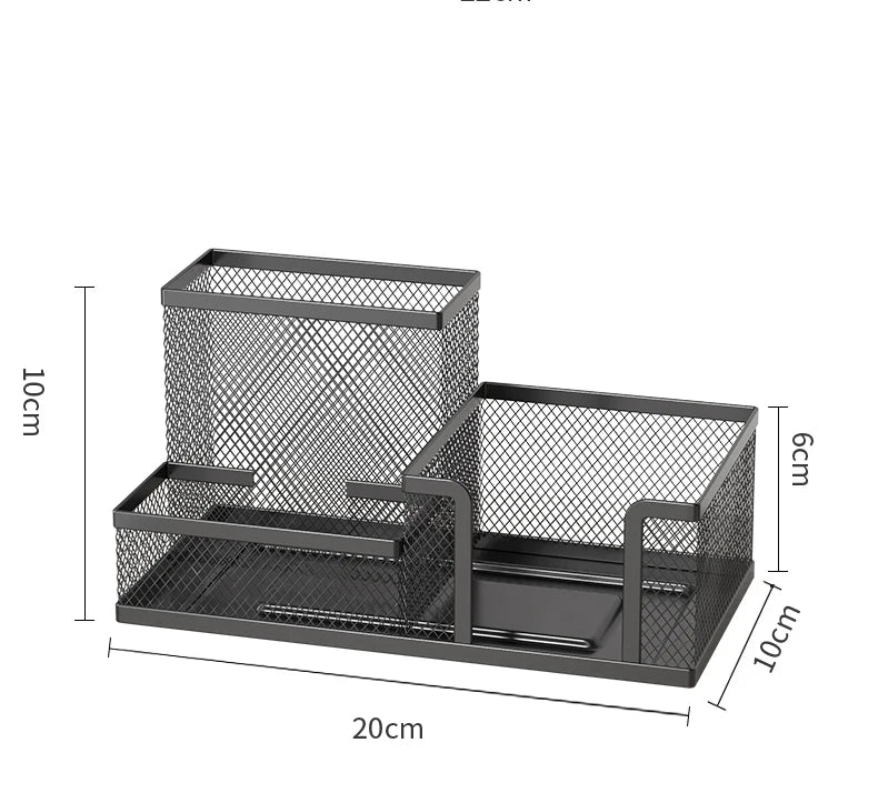 Black Mesh Desk Organizer