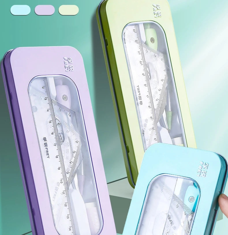 7Pcs/Set Student Compass