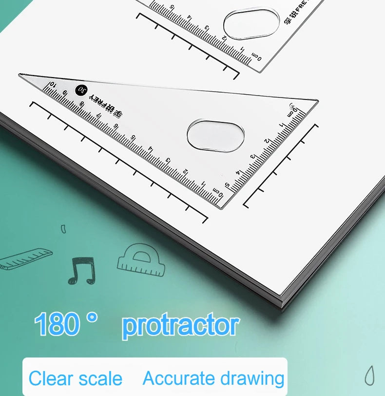 7Pcs/Set Student Compass