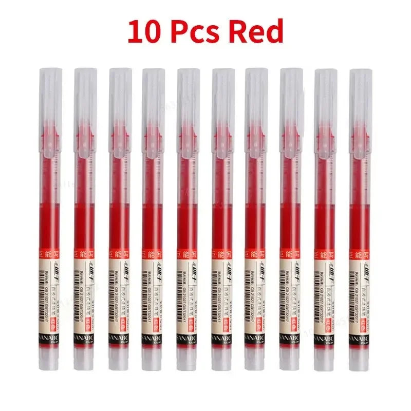 10Pcs High Quality Needle Type Gel Pens.