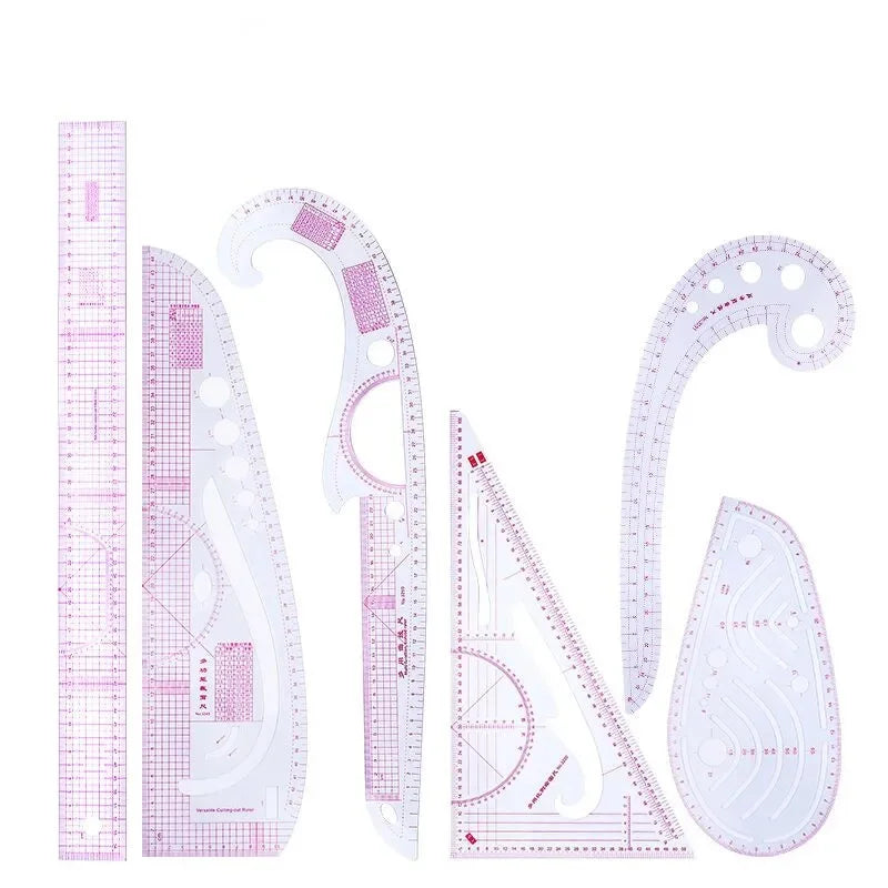 Plastic French Curve Ruler Sewing Set