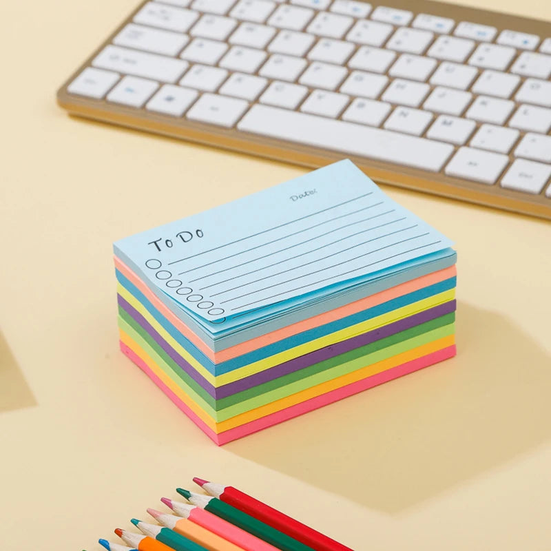 50 sheets Memo Pads Kawaii Solid To Do List Tearable Message Notes Daily Planner Sticky Notes Korean Stationery Writing Pads