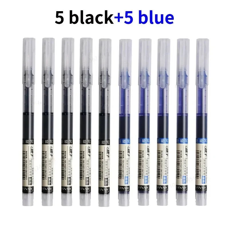 10Pcs High Quality Needle Type Gel Pens.