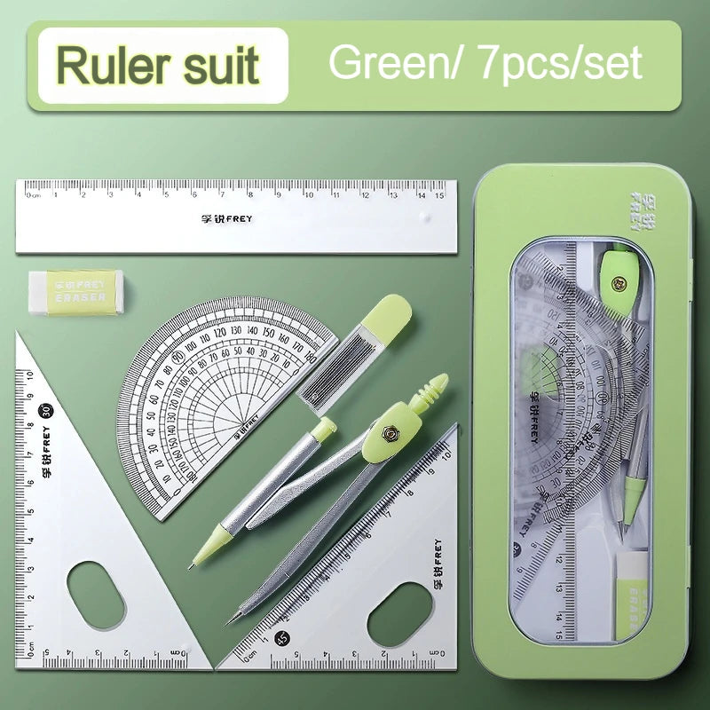 7Pcs/Set Student Compass