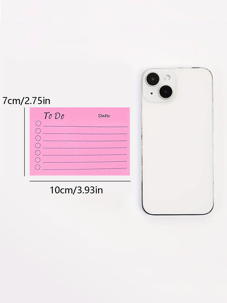 50 sheets Memo Pads Kawaii Solid To Do List Tearable Message Notes Daily Planner Sticky Notes Korean Stationery Writing Pads