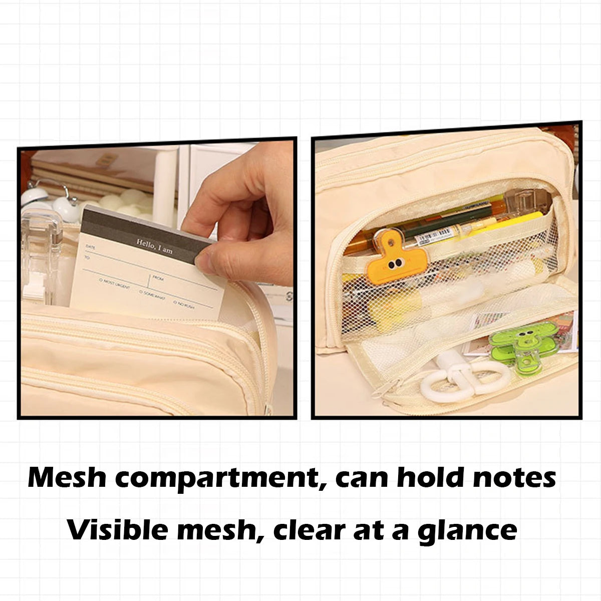 Large Capacity 3 Layers Pen Case