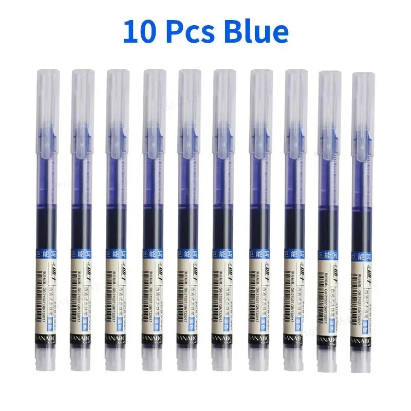 10Pcs High Quality Needle Type Gel Pens.