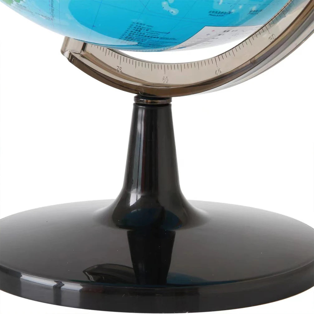 360-Degree Rotating Student Globe Geography Educational Decoration Children Learn Globe World Earth Map Teaching Aids 30X21.5CM