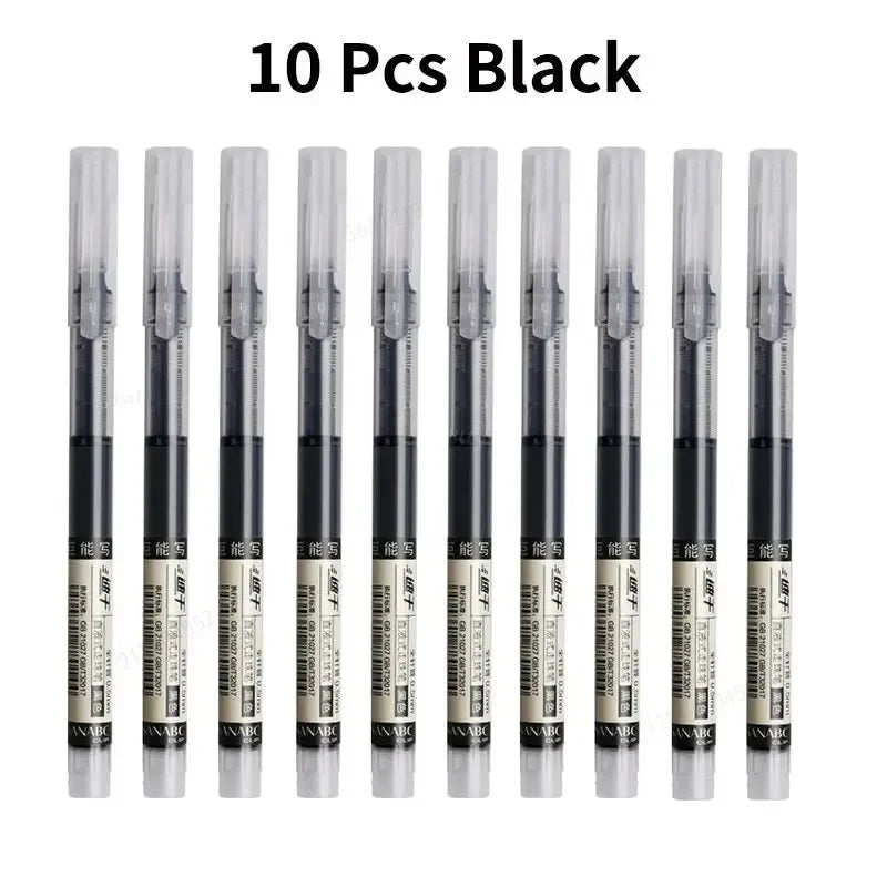 10Pcs High Quality Needle Type Gel Pens.