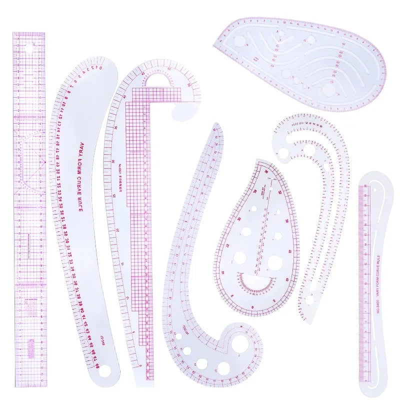 Plastic French Curve Ruler Sewing Set