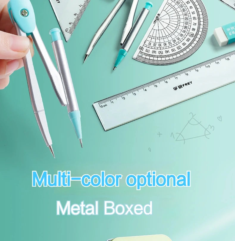 7Pcs/Set Student Compass