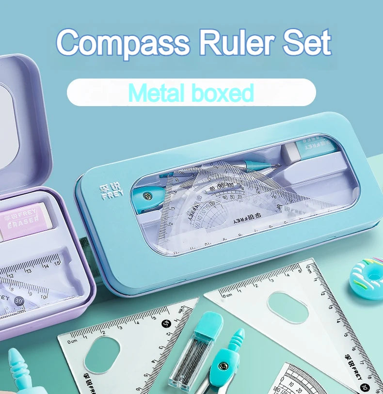 7Pcs/Set Student Compass