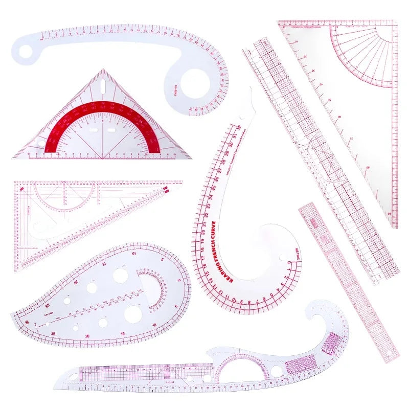 Plastic French Curve Ruler Sewing Set